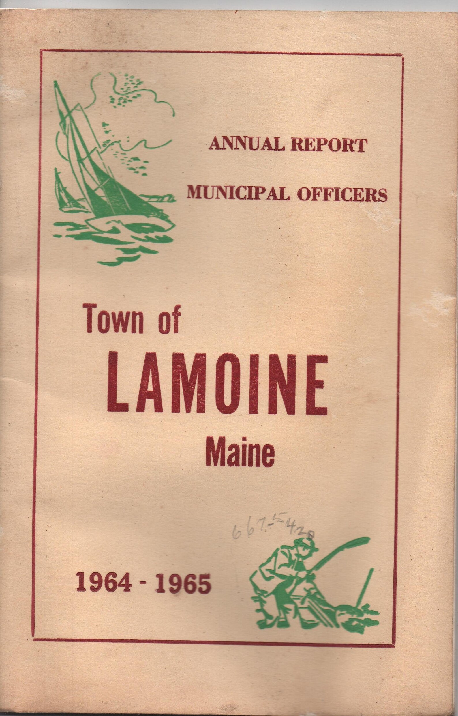 Town of Lamoine Maine Annual Reports 1963 64 1964 65 Etsy