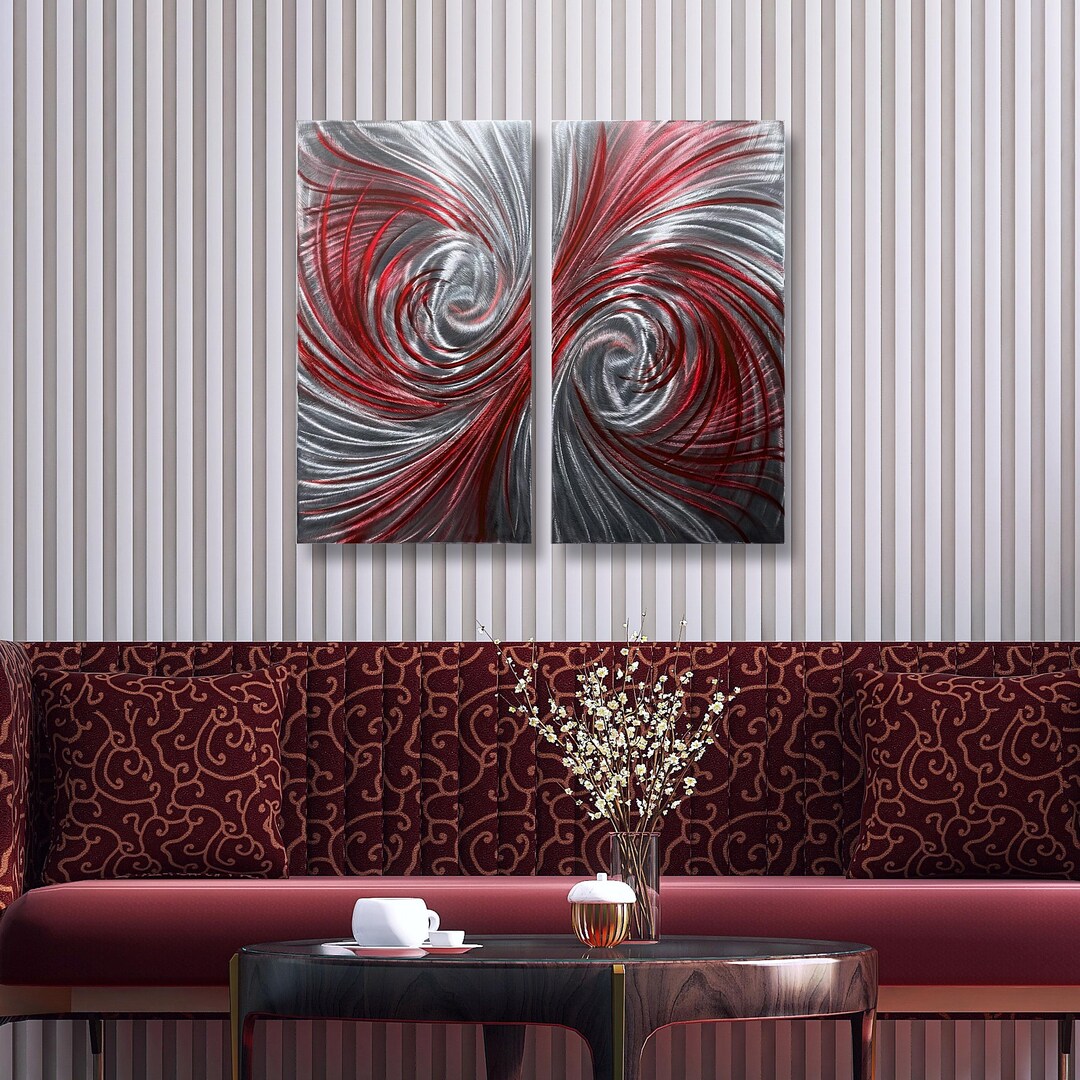 Picture Idea: Luxury Metal Wall Art Handcrafted Modern Wall Sculpture Set Of
