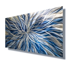 Abstract Navy Blue Wall Art