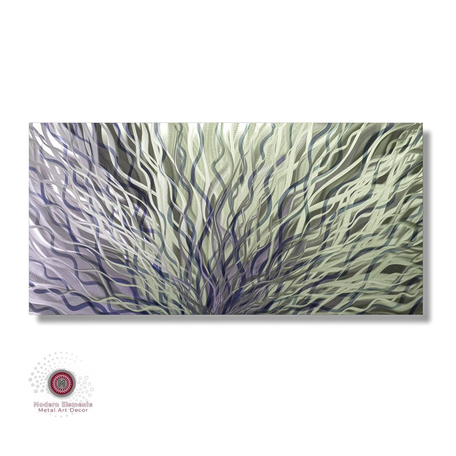 Modern Wall Art Metal Wall Decor Navy Blue Wall Art 3D Wall Etsy