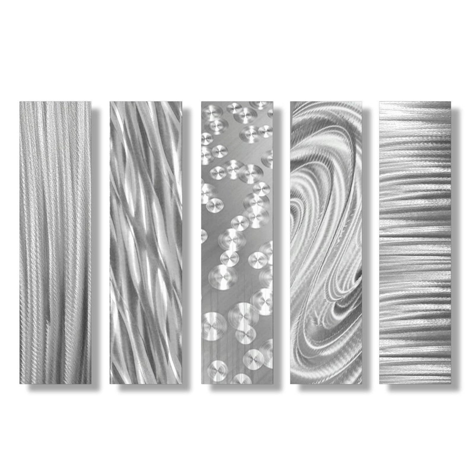 Silver Large Wall Decor Modern Wall Art Abstract Decor | Etsy