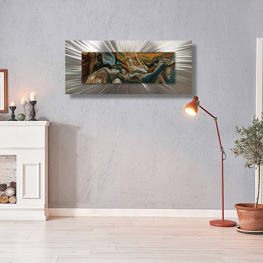 Large Wall Art Above Bed Decor, Large Abstract Art, Wall Sculpture, One