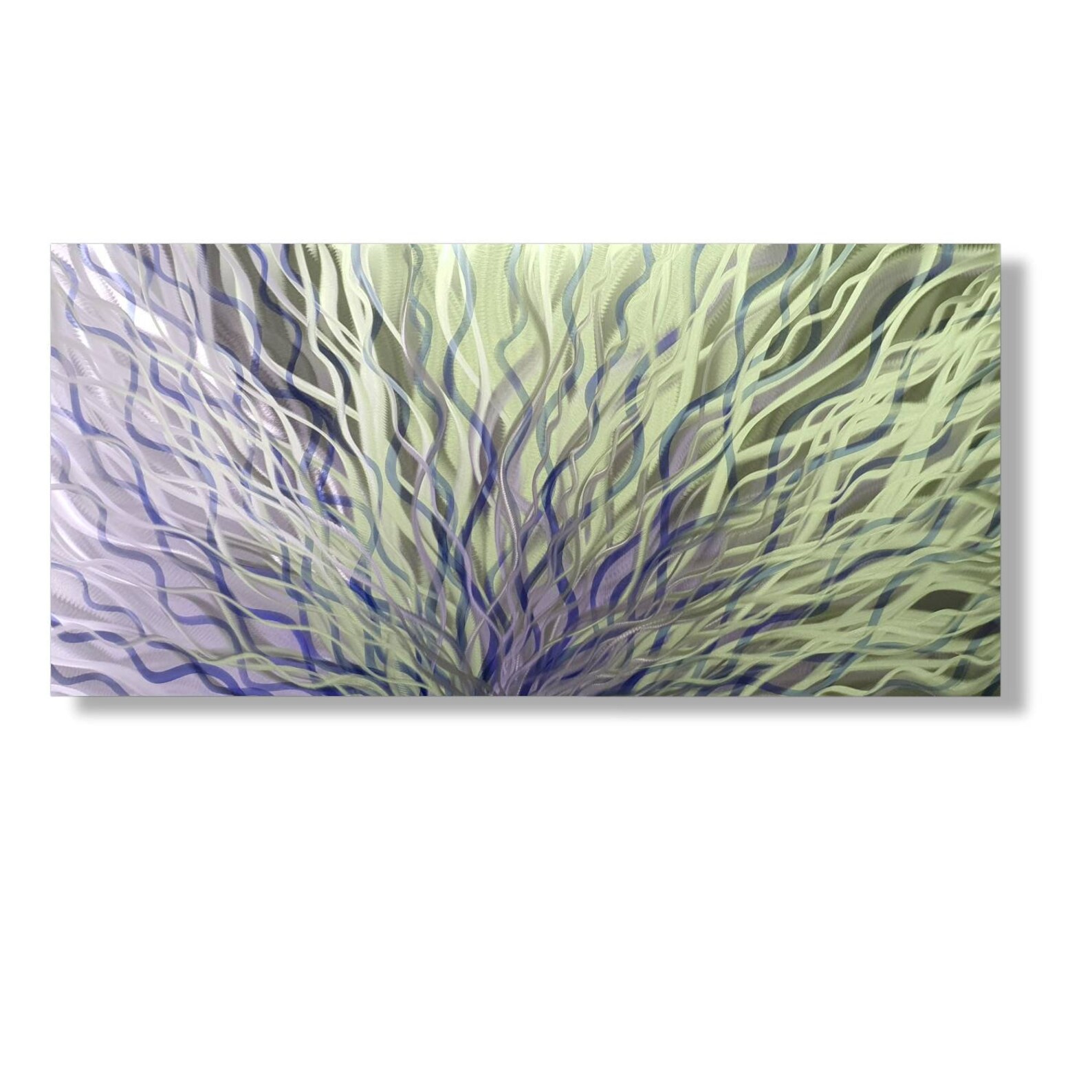 Modern Wall Art Metal Wall Decor Navy Blue Wall Art 3D Wall Etsy