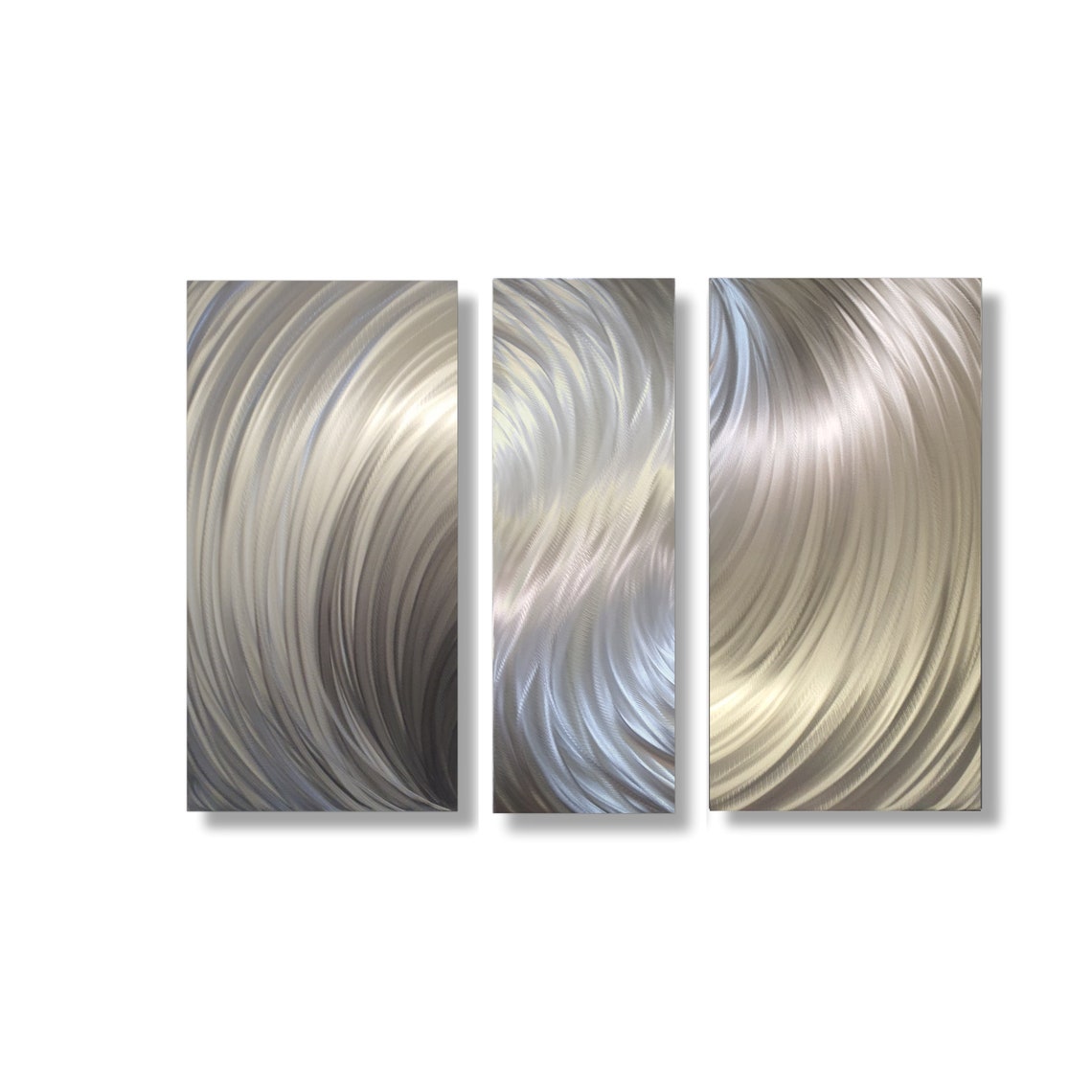 Metal Wall Sculpture Silver Art Modern Wall Decor Large Etsy UK