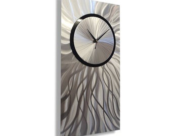 Rectangular Clock, Large Clock, Modern Art, Unusual Wall Clock, Unique Clock, Kitchen Clock, Abstract Art