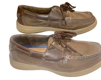 Magellan Outdoors Men\'s 9 Faux Leather Casual Boat Shoes Brown Loafers Preppy Magellan Outdoors | Shoes | Mens Size 9 Magellan Brown  main image 4