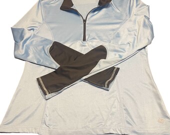 Zelos Blue Long Sleeve Light Jacket Womens Curvy L
