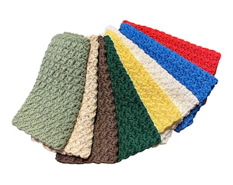 Crochet handmade 100% cotton farmhouse dishcloths/washcloths well made and durable