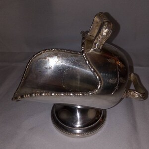 Vintage Silverplate Sheffield sugar scuttle
