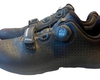 LXSO Men's Road Cycling Self-Locking Bicycle Shoe Sz