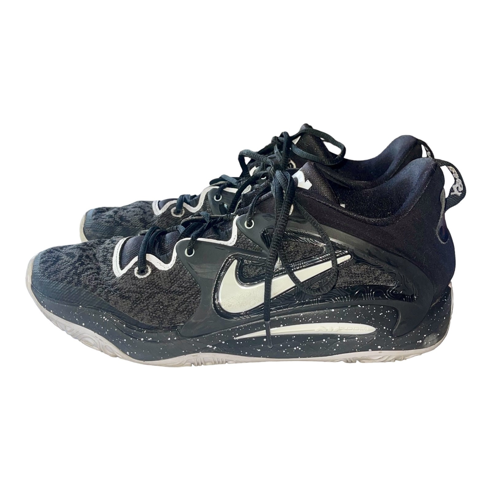 Nike KD 15 Shoes Mens Size 8.5 Black Performance Basketball Zoom DO9826-002 Size 15-Nike KD 15 TB Black/White Basketball Shoes Mens  main image 2