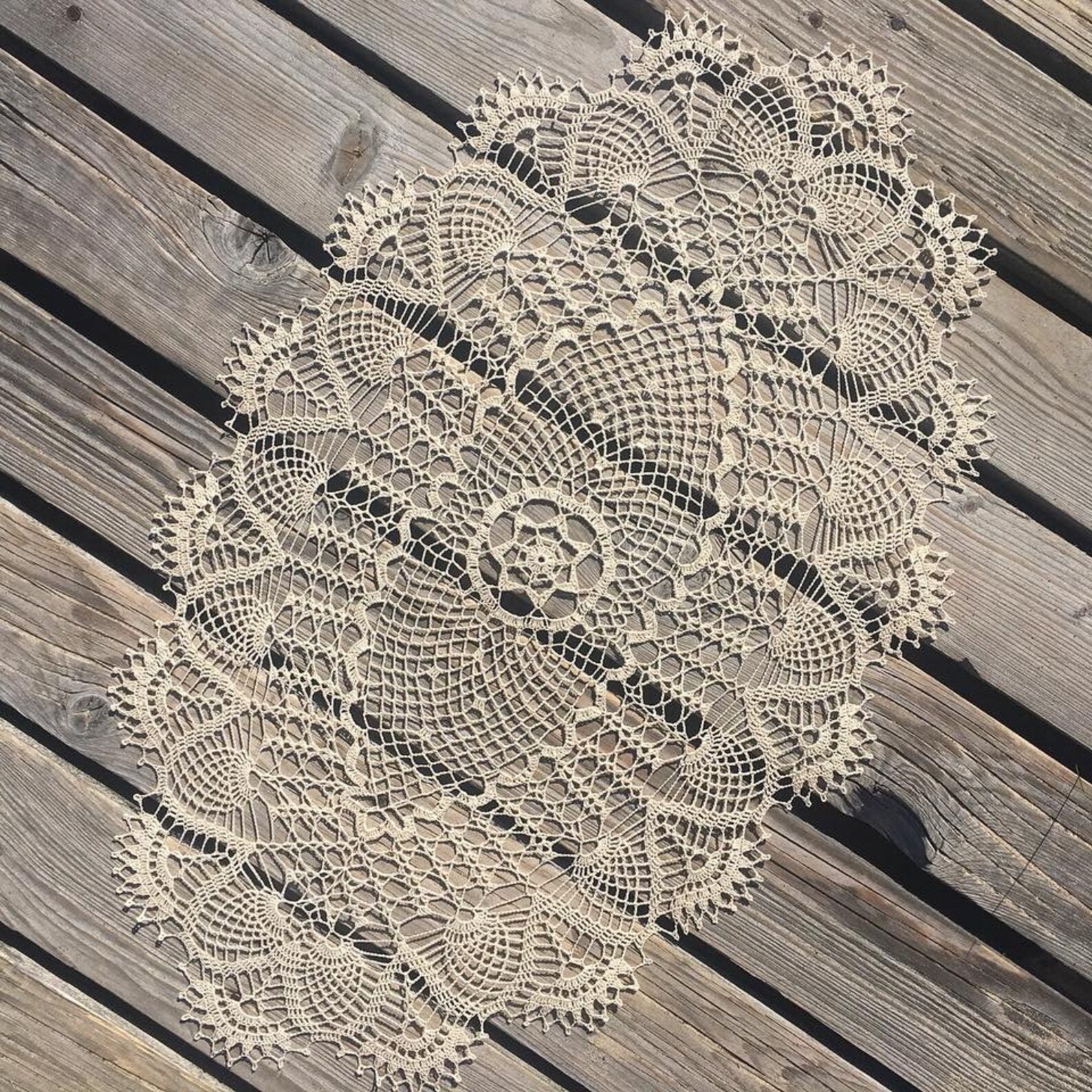 Oval Crochet Doily. Crochet Table Runner. Crochet Tablecloth. Etsy UK
