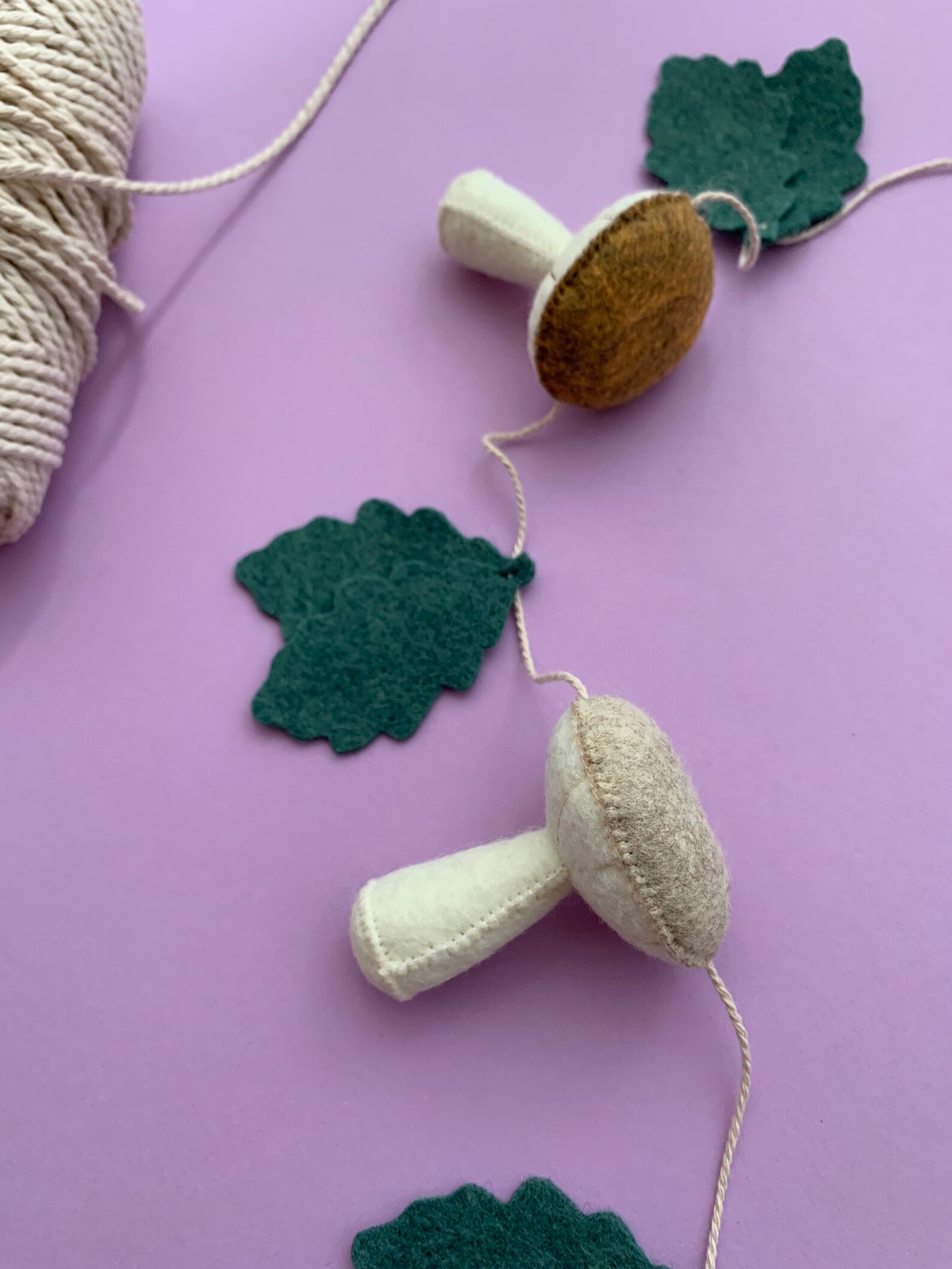 Nursery garland mushroom garland woodland garland leaf Etsy