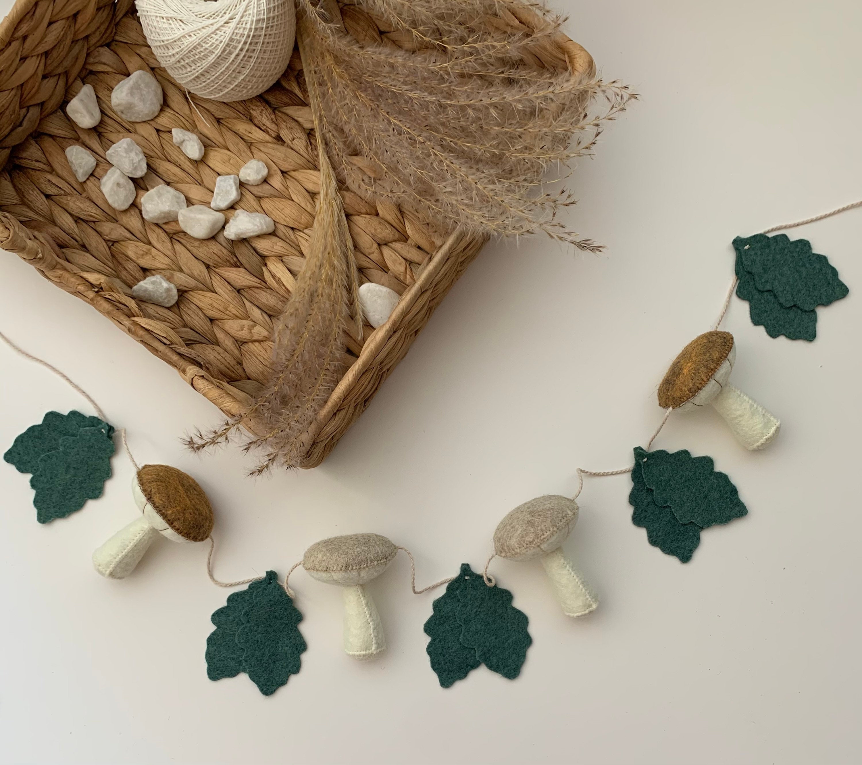 Nursery garland mushroom garland woodland garland leaf Etsy