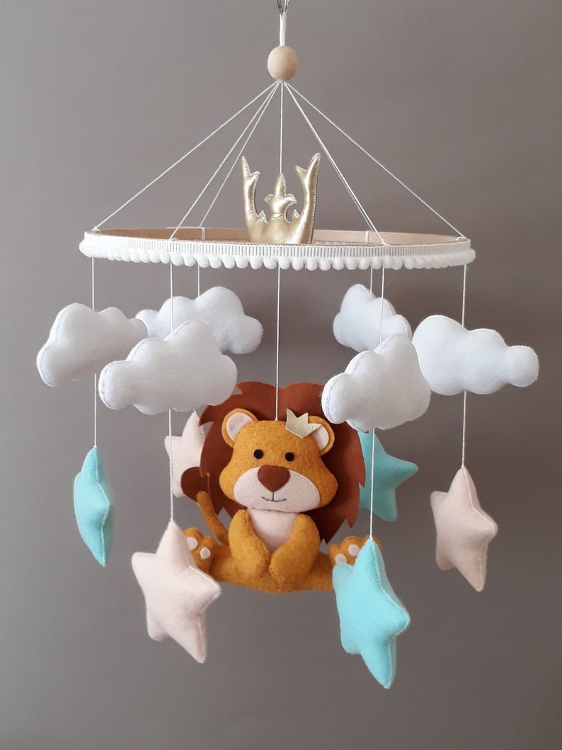 Lion baby mobile lion nursery lion king mobile jungle Etsy