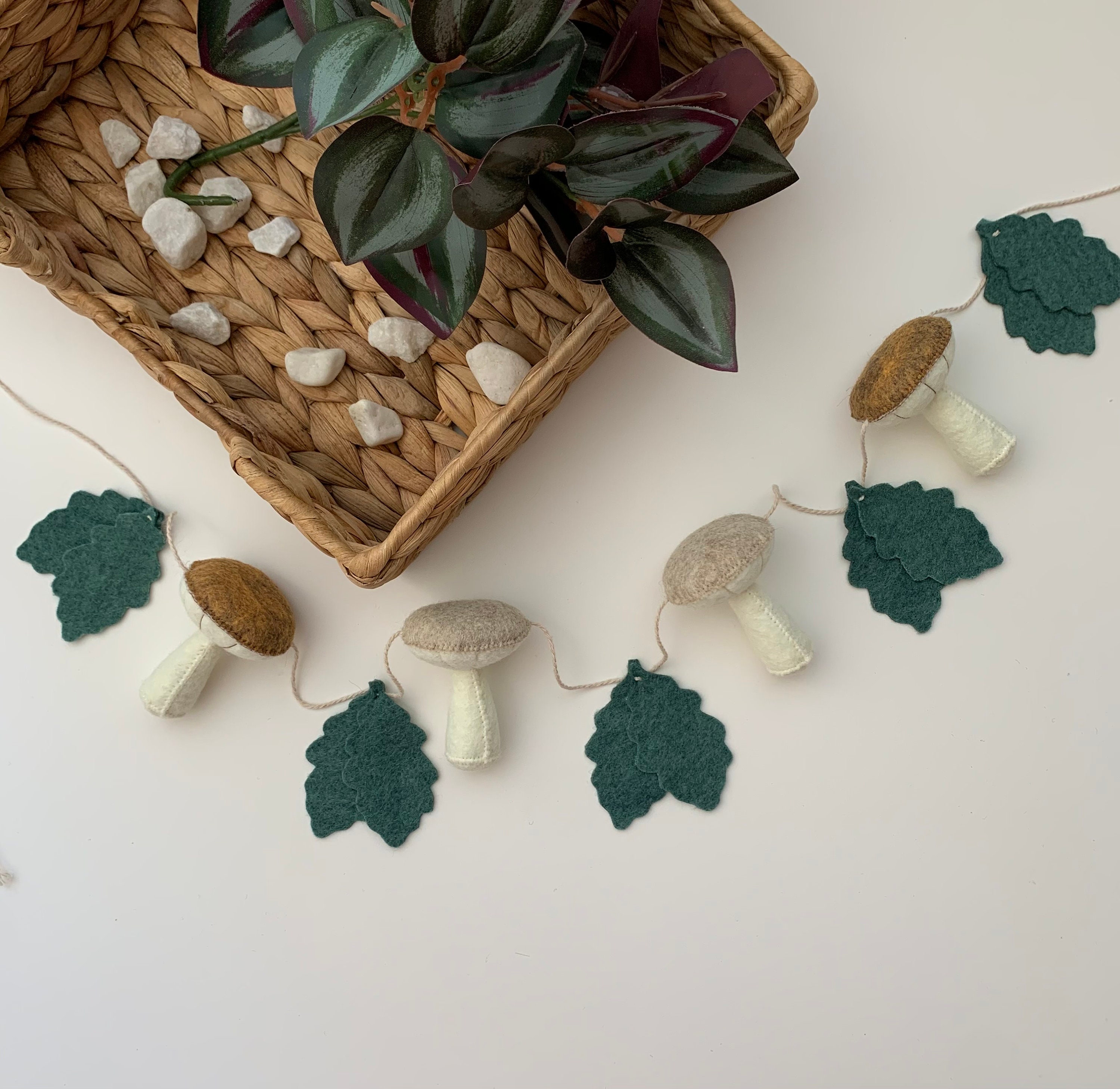 Nursery garland mushroom garland woodland garland leaf Etsy