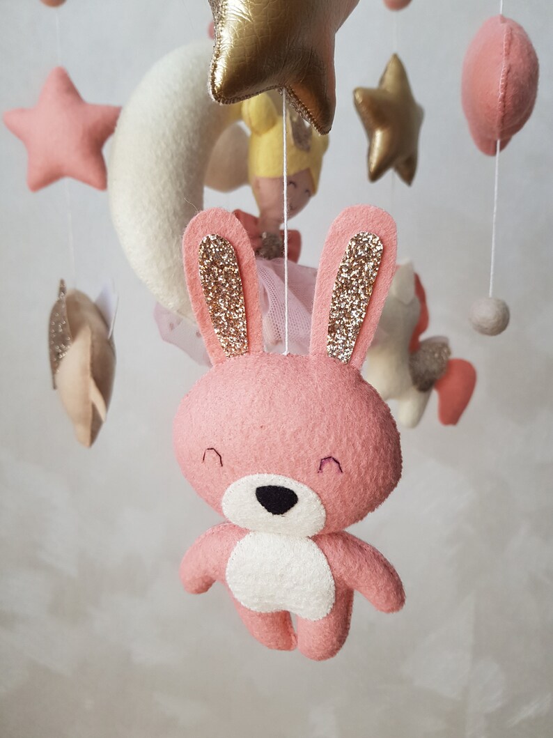 Elephant Mobile Gold Mobile Princess Mobile Girl at the Etsy