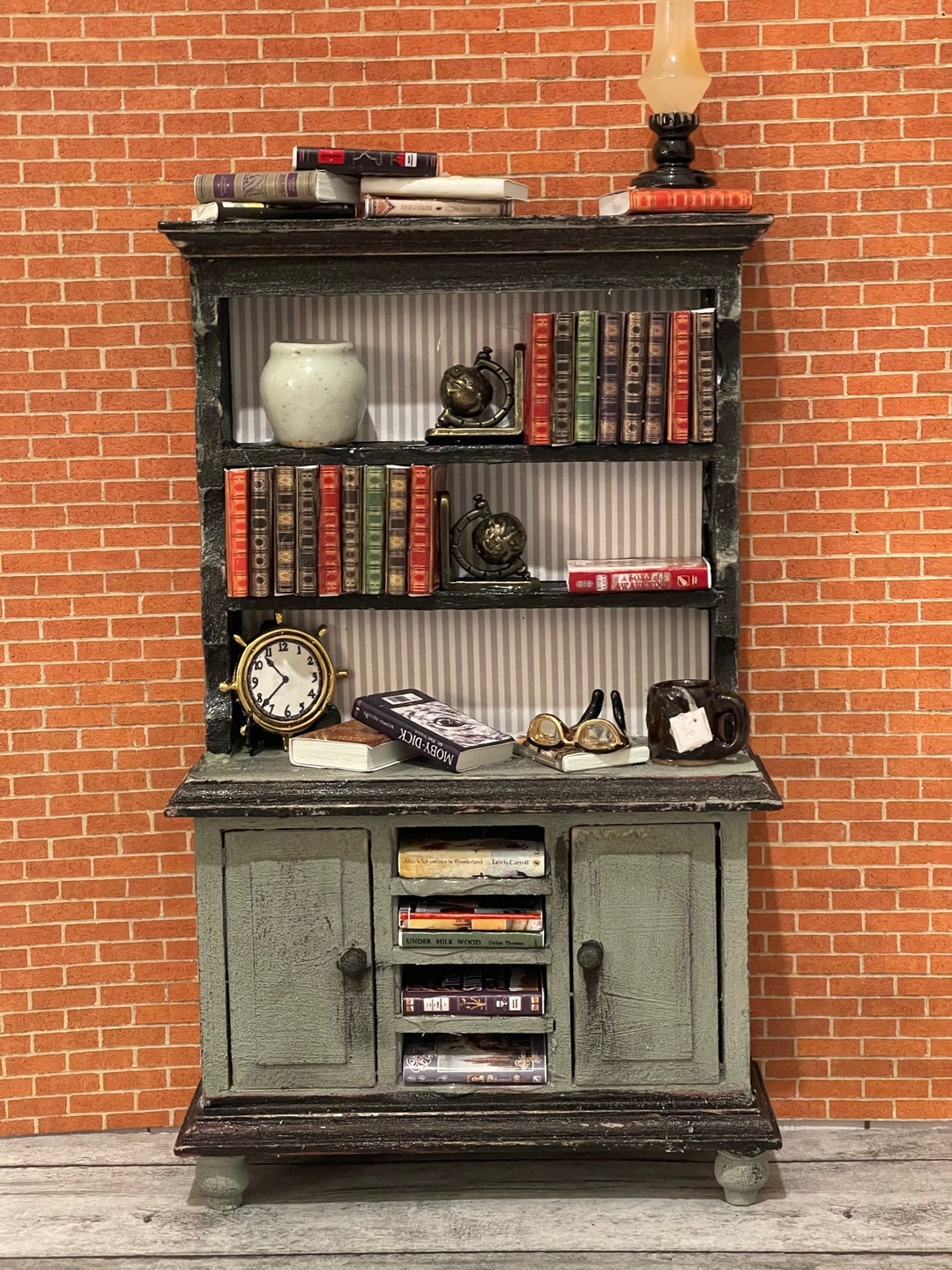 Book Hutch Perfect for Your Den Library Living Room Filled Etsy