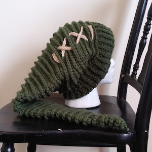 Zelda Inspired Link Stocking Hat, Crocheted [Please read description]