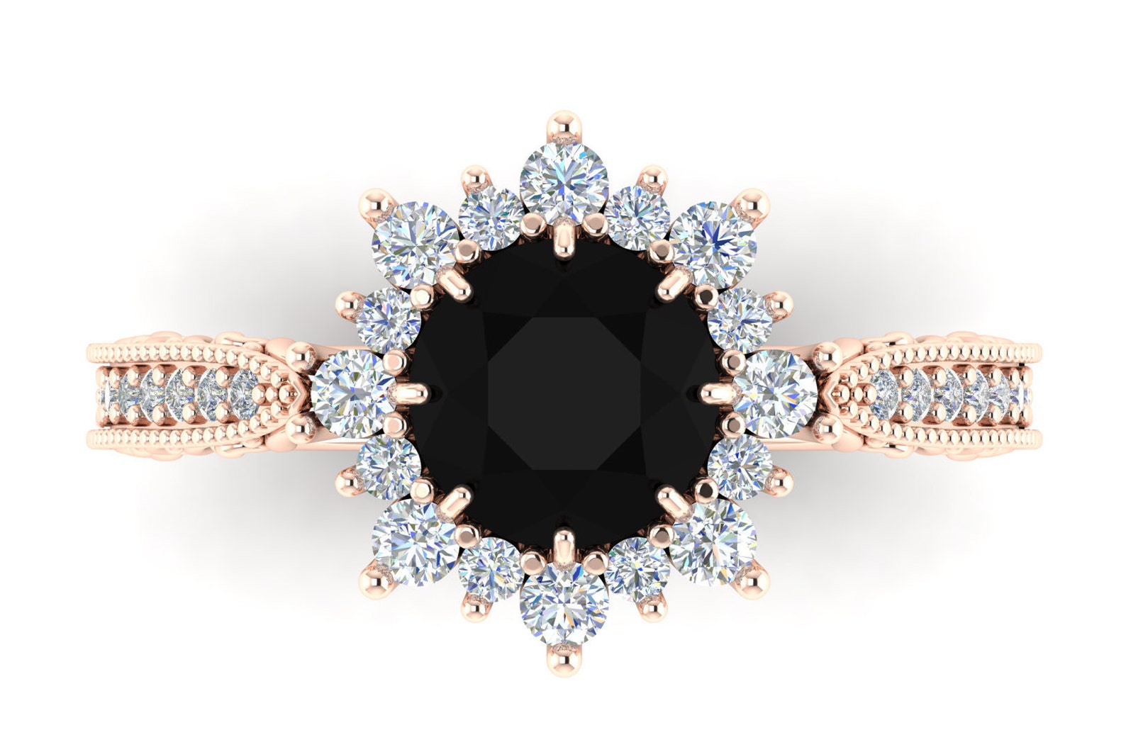 Natural Black Onyx Ring for Women Black Onyx Engagement Ring Etsy UK