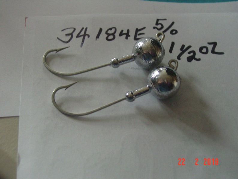 25 Jigs Testa Rotonda Weedless – 1/16 Oz – Con Ami Mustard (#4, #2, #1) – Scegli Misura