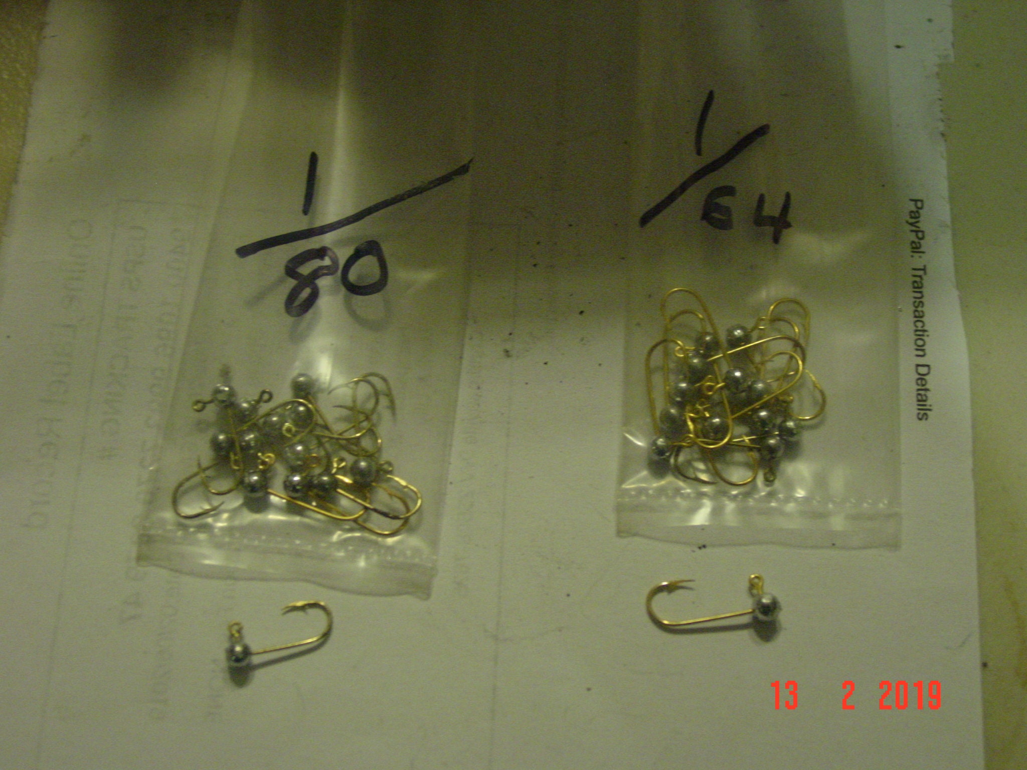 12 Pack 1/80,1/64,1/32,1/16,1/8,oz Jig Heads No Collar 575 Eagle Claw Hooks  -  Canada