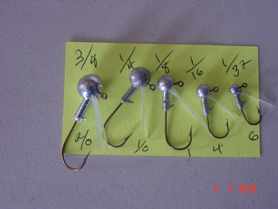 25//Tube Jig heads your choice 1//16,1//32 Eagle Claw hook you pick the weight.