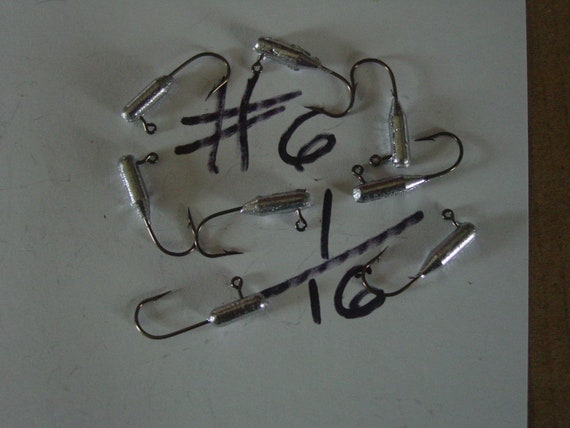 25 TAPERED Tube JIG HEADS Your Choice 2/0,3/0,4/0 Eagle Claw Hook 