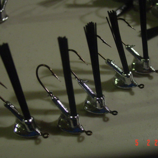 12 Stand UP Weedless Jig Heads 3/8 TO 1/8 OZ, Multiple Combos 12 Per Pack