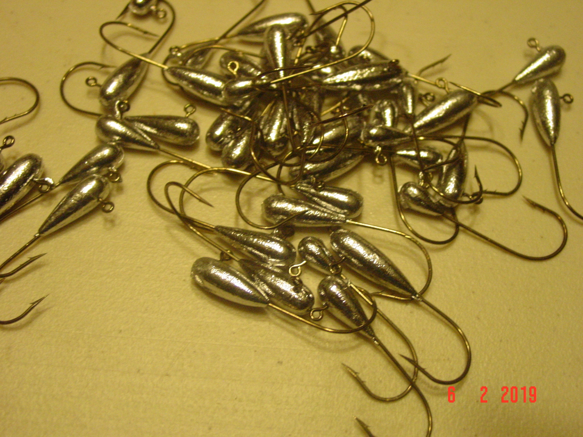 25 TAPERED Tube JIG HEADS Your Choice 2/0,3/0,4/0 Eagle Claw Hook 