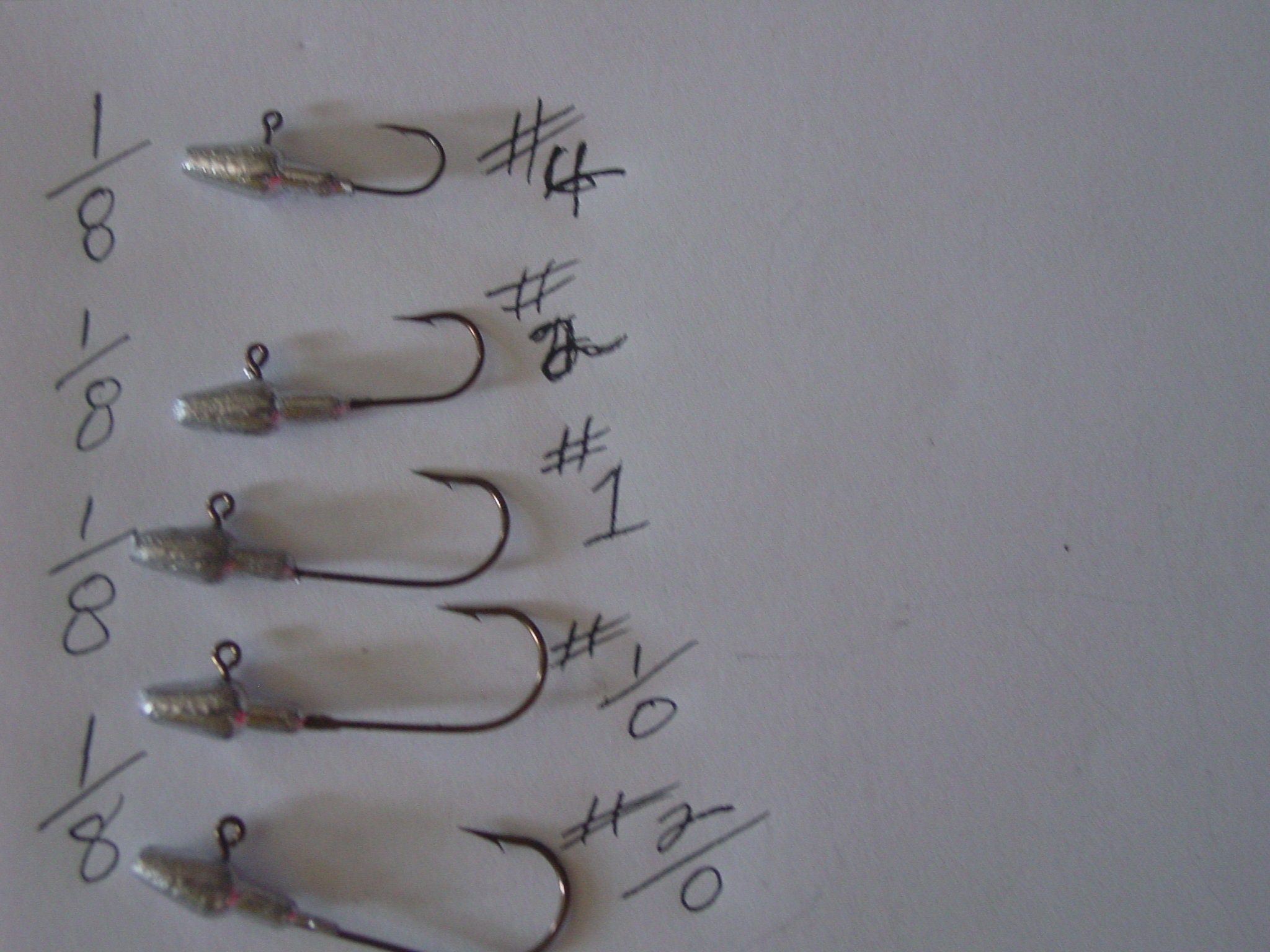 12 Bullet Jig Heads Your Choice 1/8ozs & 1/4ozs you Pick the Weight.and Hook  Size -  Canada