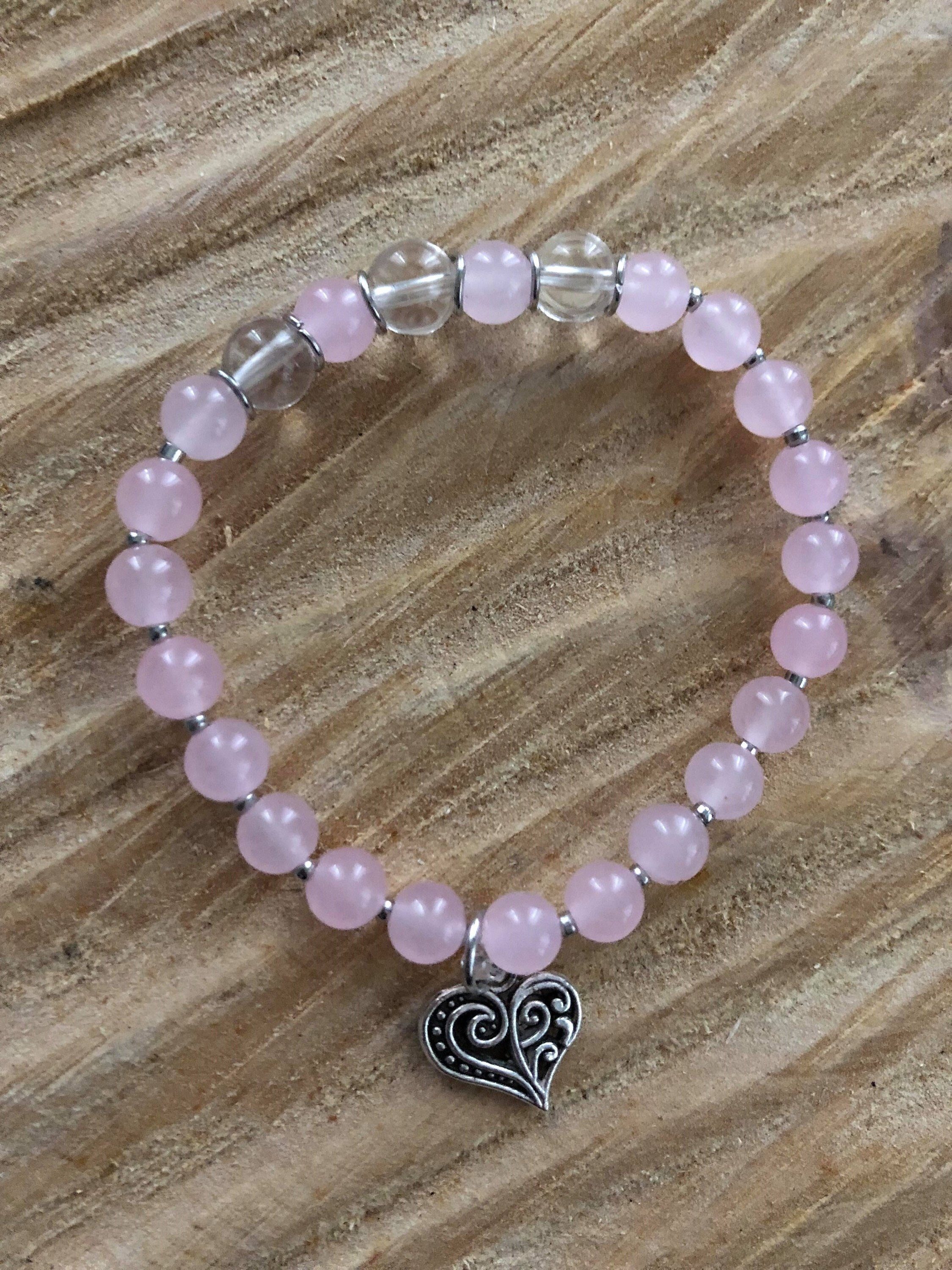 Wrap Bracelet/Necklace - Love - Rose Quartz main image 0