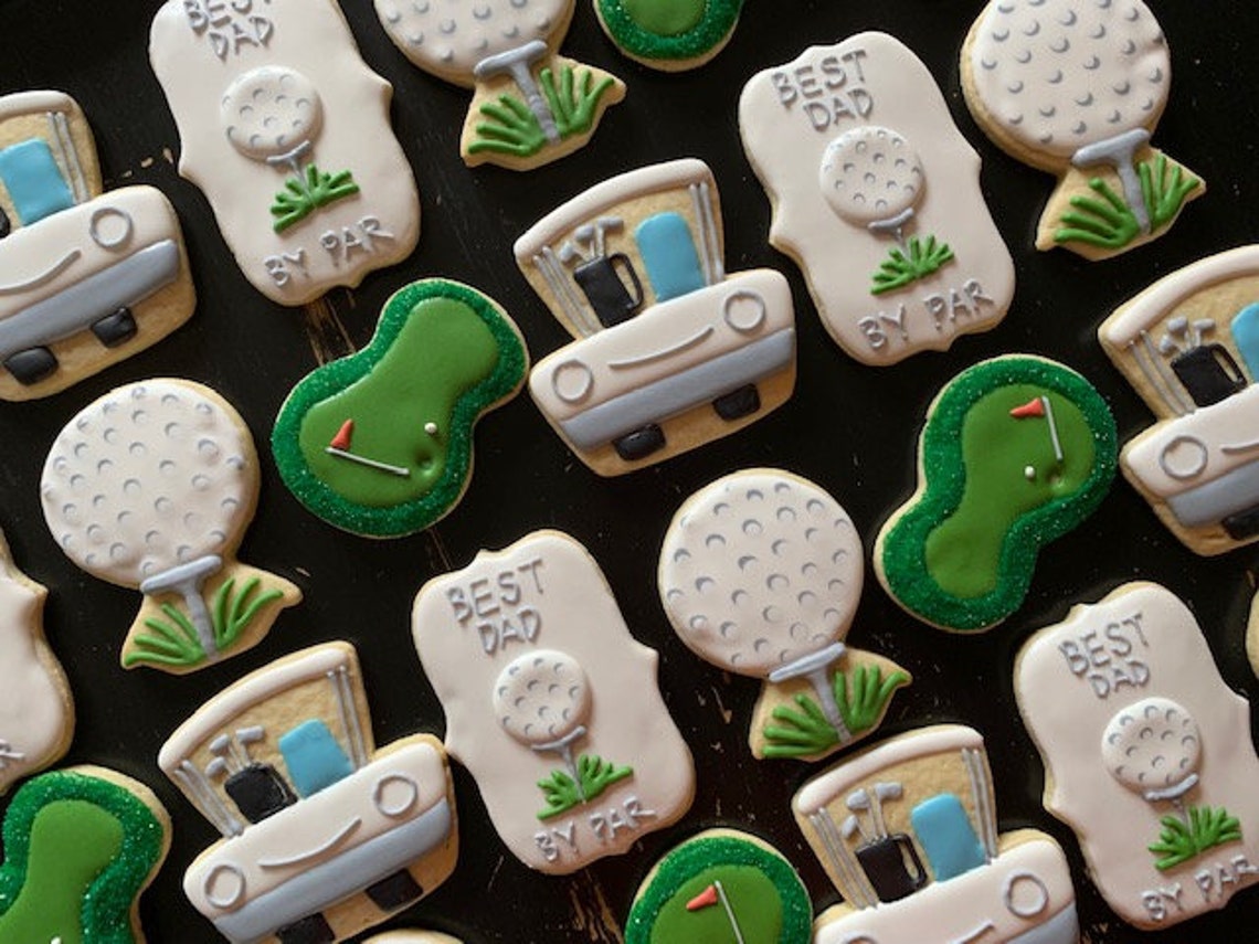 Golf Theme Sugar Cookies Etsy