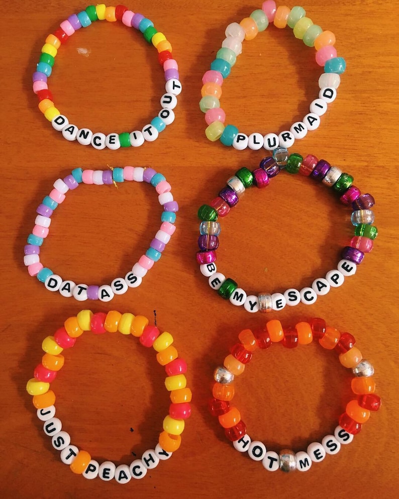 Kandi Bracelet Surprise Pack NSFW, Rave Kandi, Rave Accessories