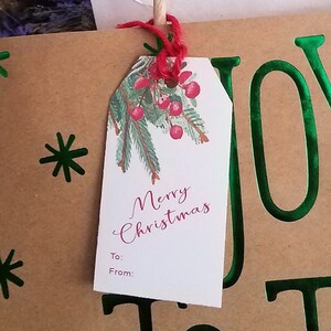 Christmas Tags - Printable Christmas Tags (avery 22802) - Instant ...