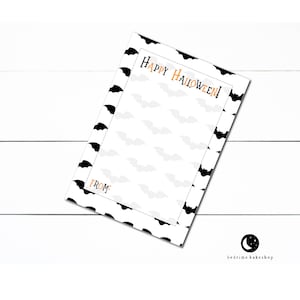Druckbare Halloween Cookie Karte - Halloween Fledermäuse Mini Cookie Karte - Fledermaus Kekse - Halloween Goodie Tag - Day of the Dead - Herbstplätzchen