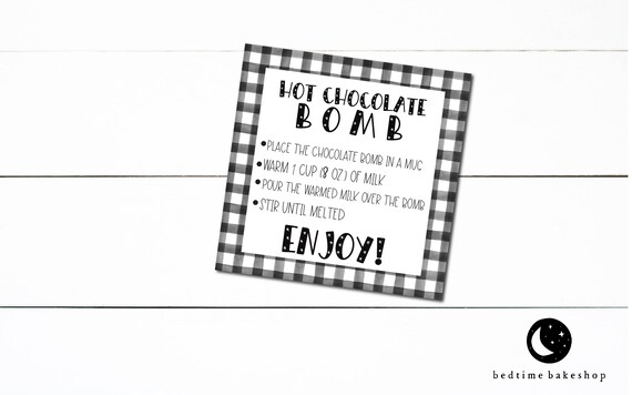 Printable Valentine's Day Hot Chocolate Bomb Instructions ...