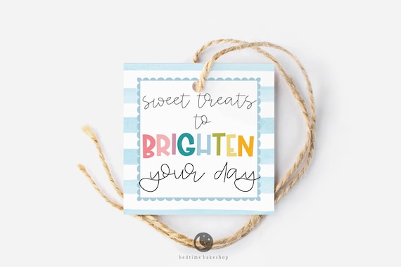 Printable Cookie Tag: Sweet Treats Summer Gift (Digital Download)