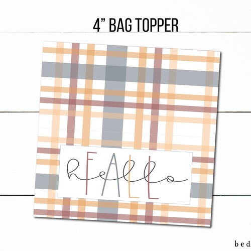 4 Hello Fall Treat Topper Printable Treat Bag Toppers - Etsy