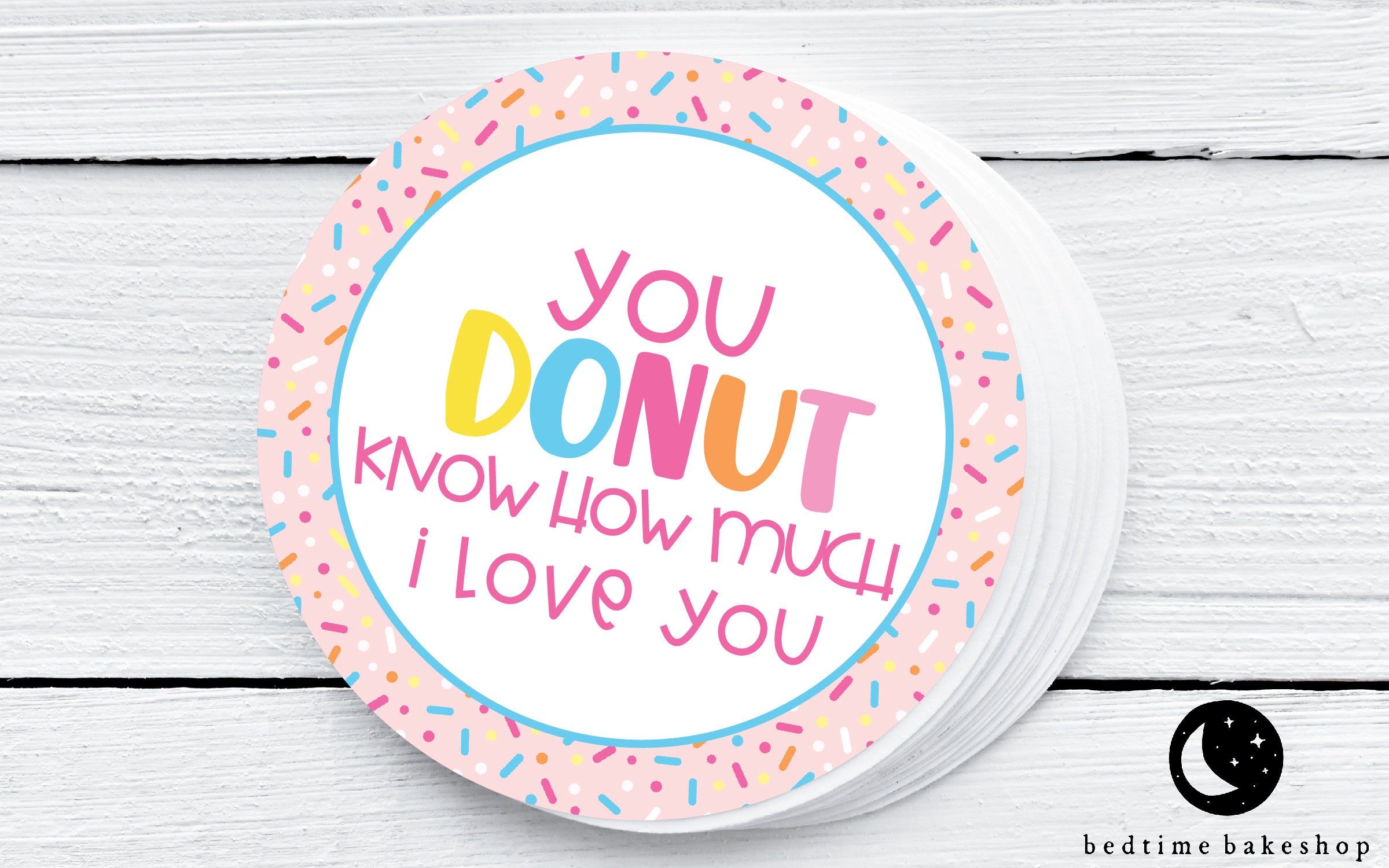 Printable Valentine's Day You Donut Know how Much I Love - Etsy España