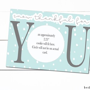 Niedliche Weihnachtskekse 5" x 3.5" Cookie Schneemann Blau Schneemann Cookie Winter Tag