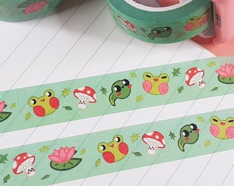 Frog and Mushroom Washi Tape