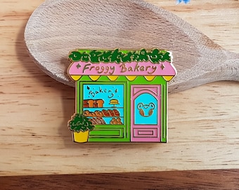 Froggy Bakery Enamel Pin