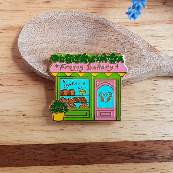 Froggy Bakery Enamel Pin