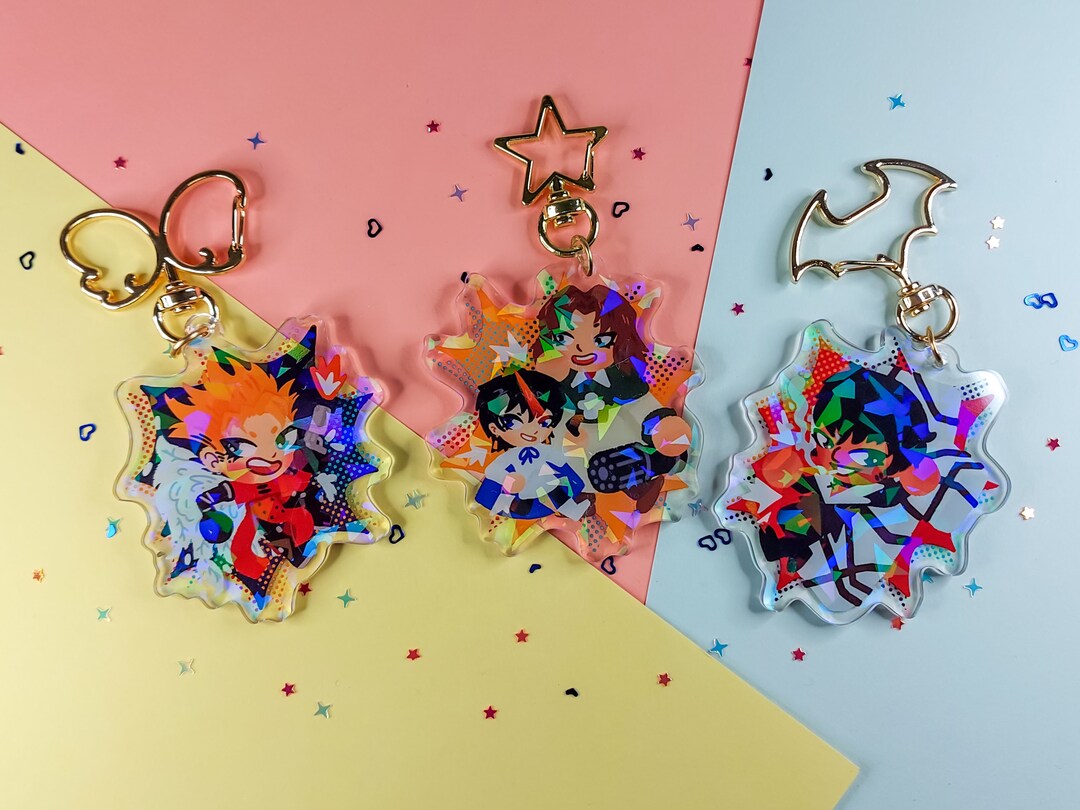 Trigun Holographic Acrylic Charms Preorder Etsy