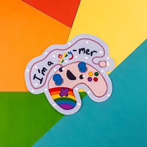 Je suis gay-mer Sticker | Sticker vinyle brillant Gay Pride
