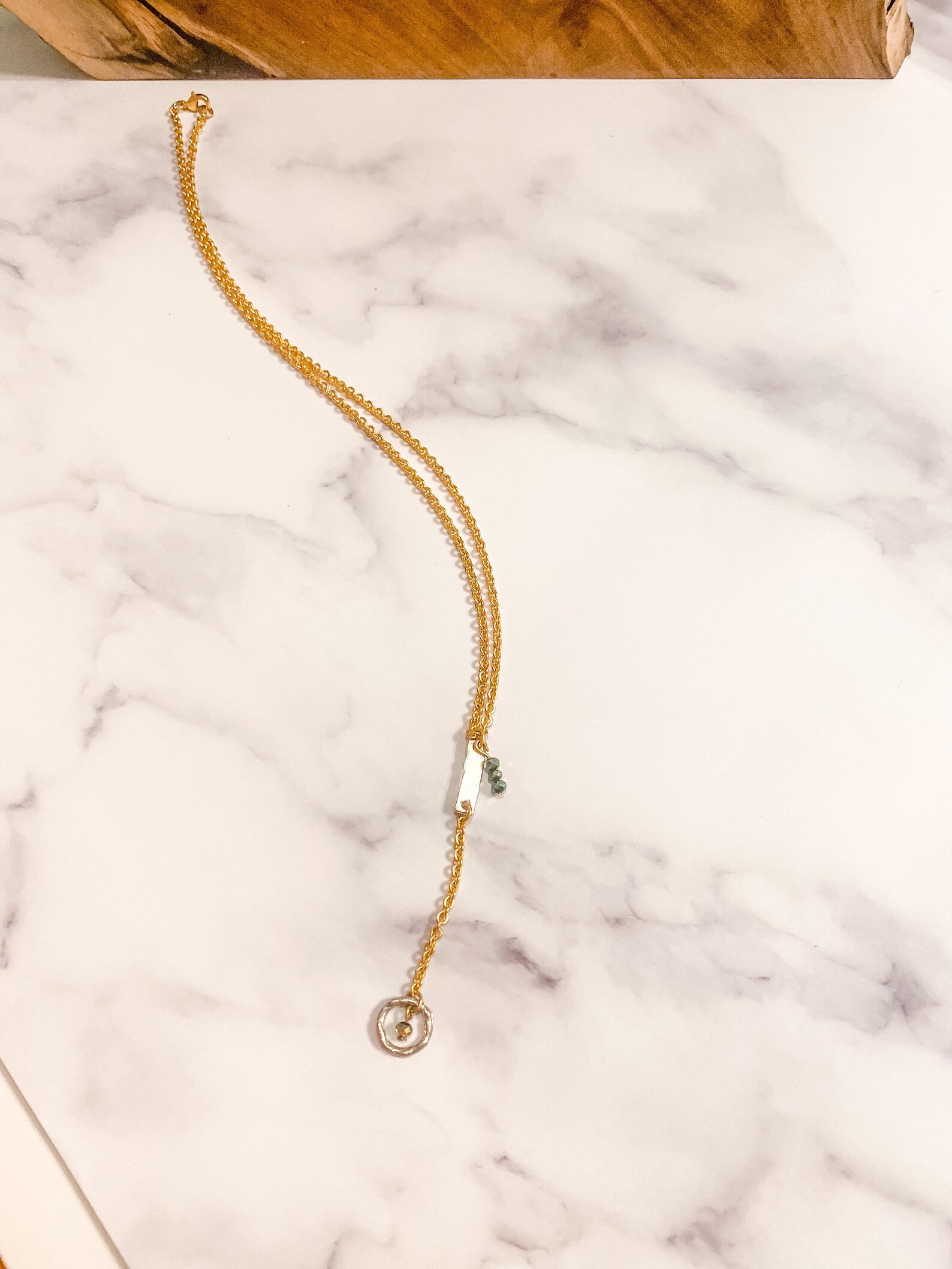 Gold and silver chain necklace Etsy