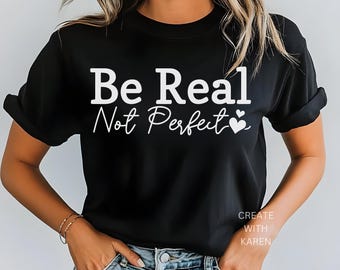 Sii te stesso, non perfetto Svg Png Pdf Citazione imperfetta SVG Disordinato ma carino SVG Perfettamente imperfetto Svg Potenziante Svg Frase motivazionale svg