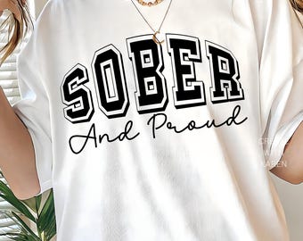 Sober and Proud AF Svg Png Pdf Recovery Quote SVG Mental Health SVG Sober Life Cut File Sobriety Svg Empowering Svg Alcohol Free Vintage