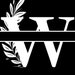 Floral Letter W Svg Split Letter Svg Split Letter Svg Pdf Jpeg ...